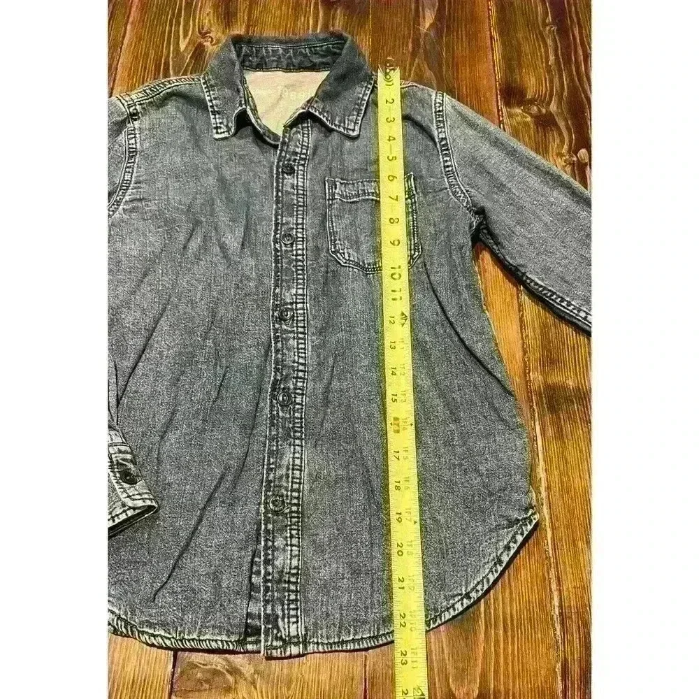 Gap Kids Denim Button Jacket Sz Large Lined 100% Cotton Medium Wash Unisex